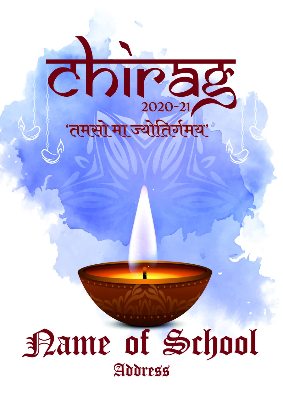 Chirag school magazine cover 2020-21